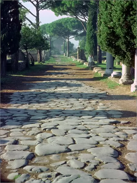 The main street leading into Ostia