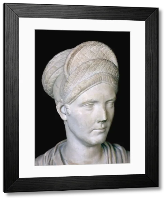 Framed Print : Bust of Matidia, 2nd century Framed Print : Bust of Matidia, 2nd century
