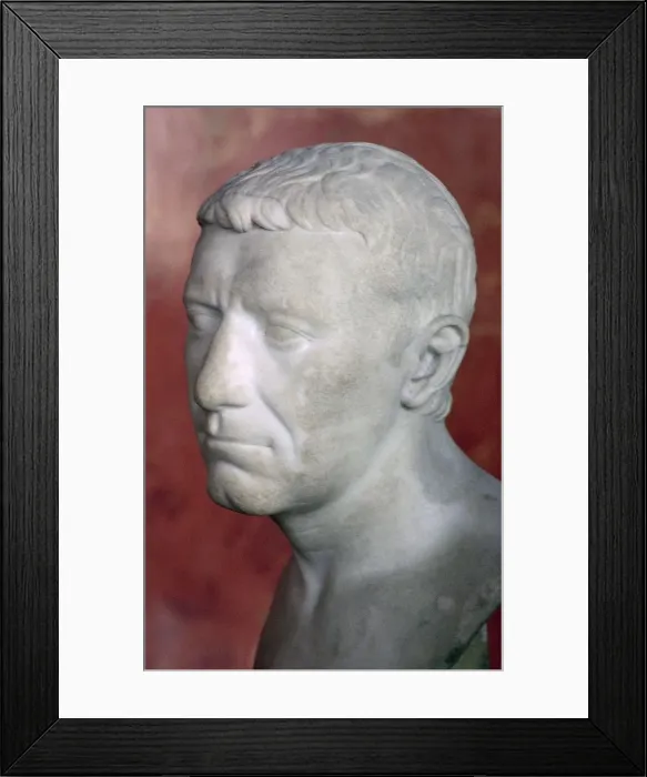 Framed Print : Bust of Corbulo, 1st century Framed Print : Bust of Corbulo, 1st century
