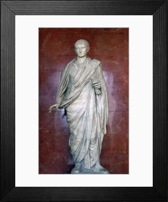 Framed Print : Bust of Augustus, 1st century Framed Print : Bust of Augustus, 1st century