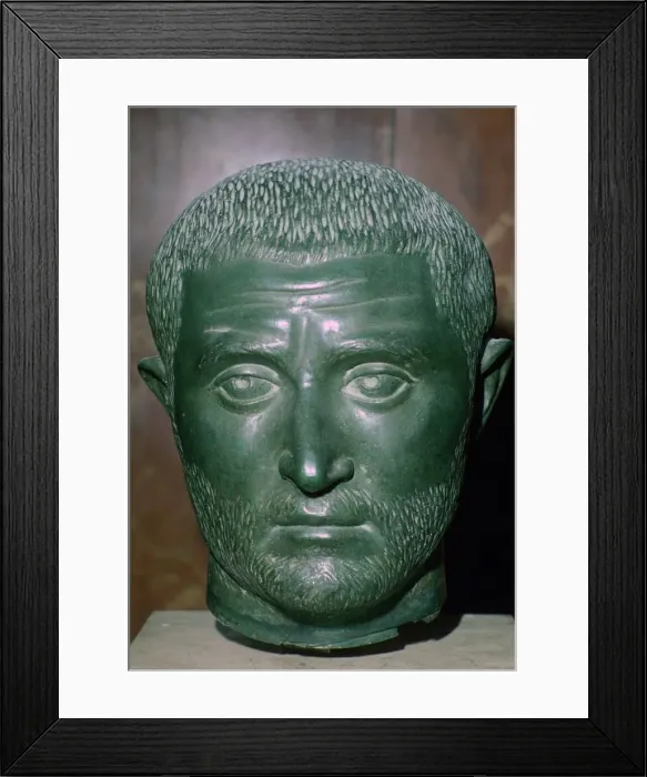 Framed Print : Bust of Trebonianus Gallus, 3rd century Framed Print : Bust of Trebonianus Gallus, 3rd century