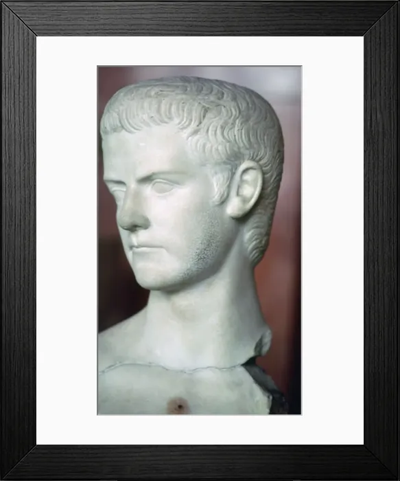 Framed Print : Bust of Caligula, 1st century Framed Print : Bust of Caligula, 1st century