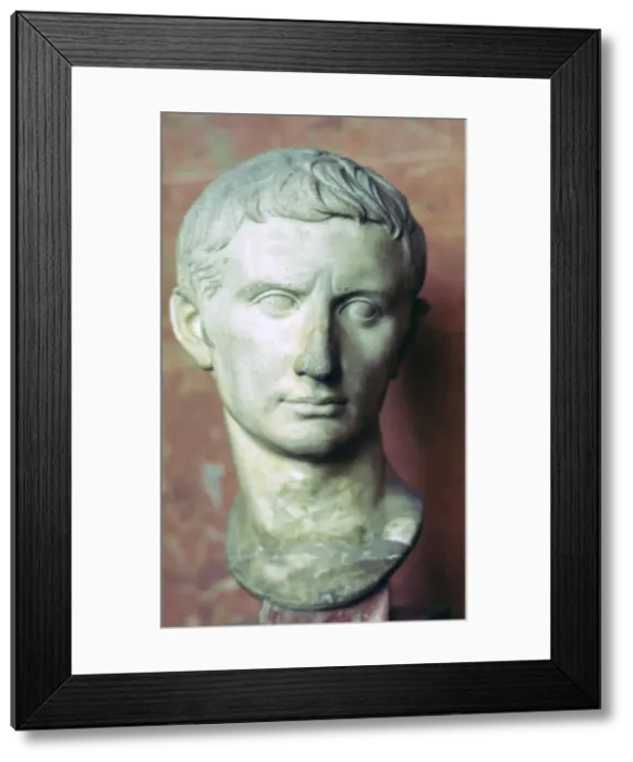 Framed Print : Bust of Augustus, 1st century BC Framed Print : Bust of Augustus, 1st century BC