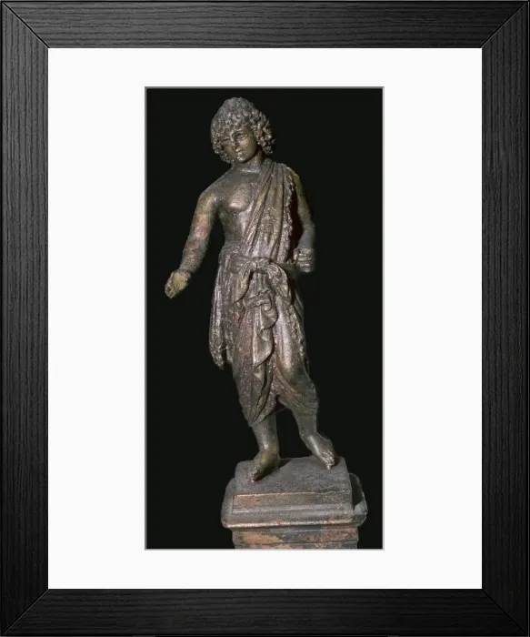 Framed Print : Second century statuette of Adonis-Tamuz, 2nd century Framed Print : Second century statuette of Adonis-Tamuz, 2nd century