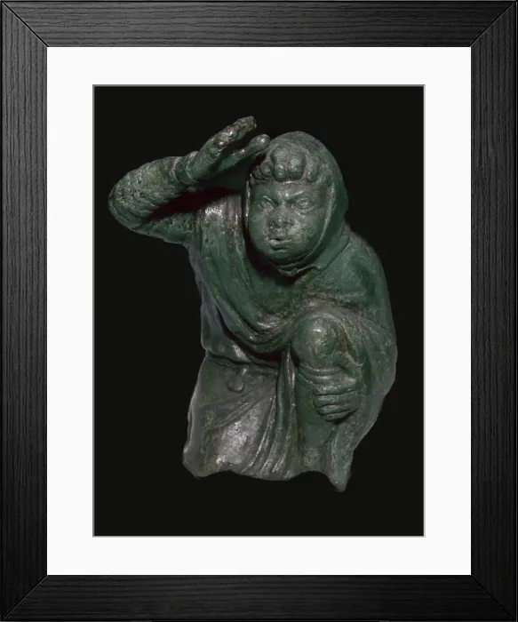 Framed Print : Statuette of a slave kneeling Framed Print : Statuette of a slave kneeling