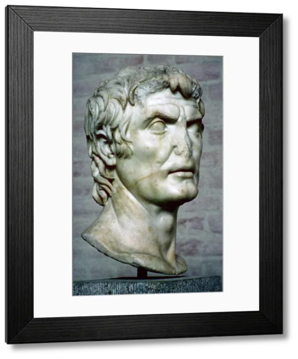 Framed Print : Bust of Lucius Cornelius Sulla, 2nd century BC. Creator: Unknown Framed Print : Bust of Lucius Cornelius Sulla, 2nd century BC. Creator: Unknown