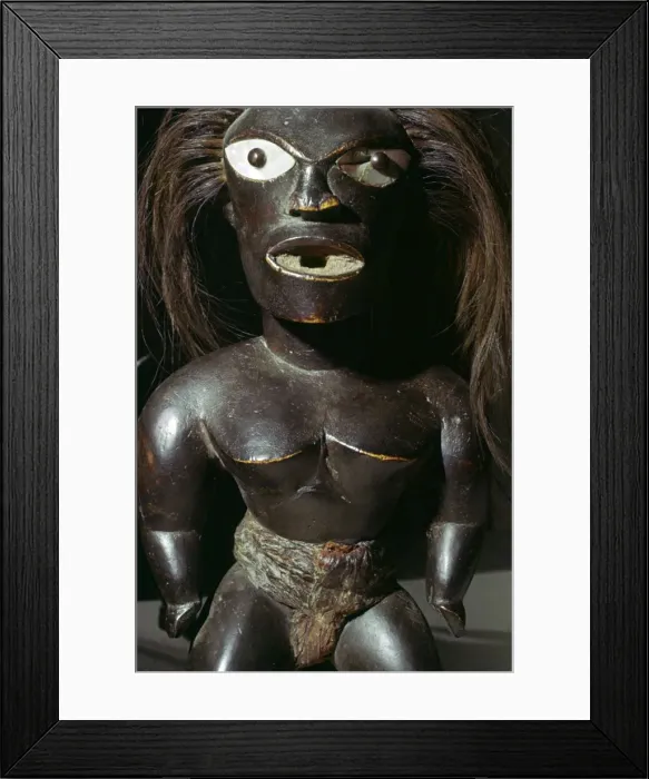 Framed Print : Figure from a Hawaiian royal temple Framed Print : Figure from a Hawaiian royal temple