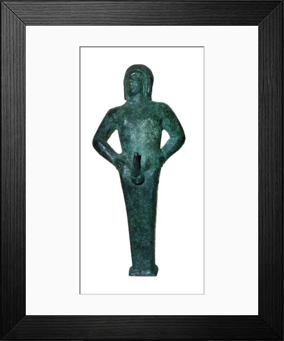Framed Print : Roman copper alloy statuette of herm of Priapus from Pakenham, Suffolk Framed Print : Roman copper alloy statuette of herm of Priapus from Pakenham, Suffolk