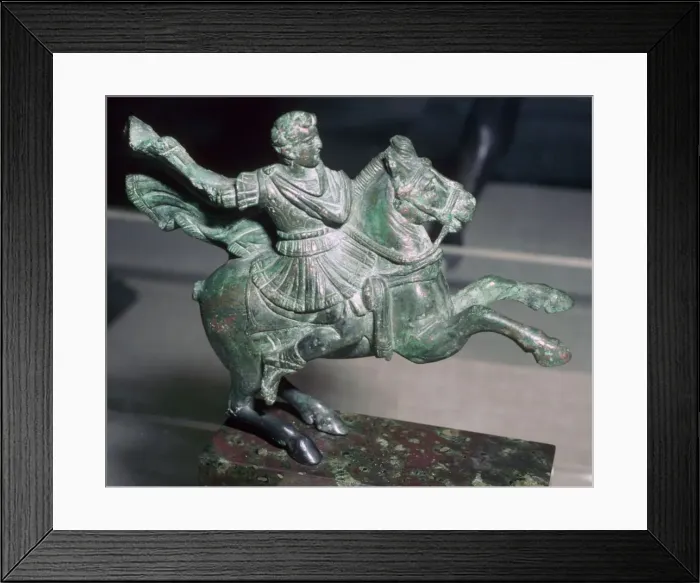 Framed Print : Roman statuette of Alexander the Great on horseback Framed Print : Roman statuette of Alexander the Great on horseback