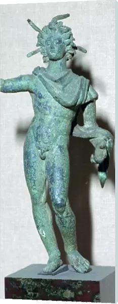 Roman bronze figure of the sun god Helios (Sol), 3rd century