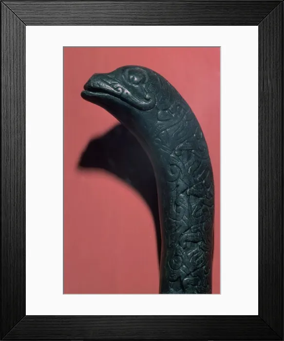 Framed Print : Viking walking-stick, 10th century Framed Print : Viking walking-stick, 10th century