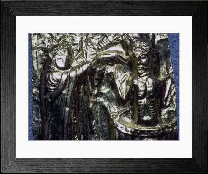 Framed Print : Gilt panel of King Haralds baptism probably Harald Hardrada (c. 1015 -1066) Framed Print : Gilt panel of King Haralds baptism probably Harald Hardrada (c. 1015 -1066)