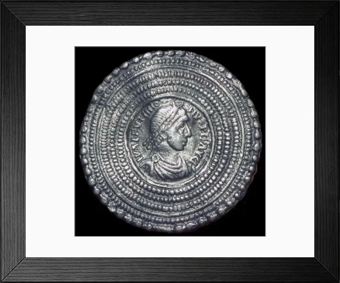 Framed Print : Cast silver disc-brooch