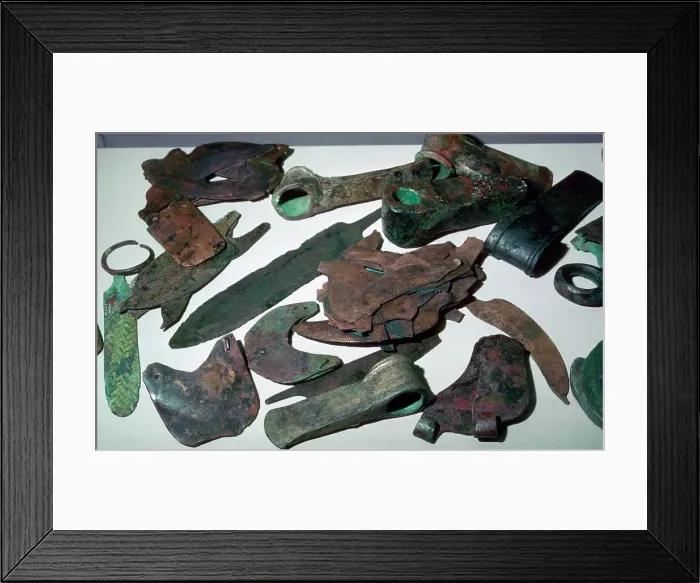 Framed Print : Hoard of Babylonian agricultural tools Framed Print : Hoard of Babylonian agricultural tools