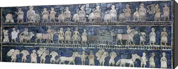 Side of the Sumerian Standard of Ur, southern Iraq, about 2600-2400 BC