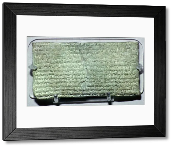 Framed Print : A Babylonian tablet requesting an oracle Framed Print : A Babylonian tablet requesting an oracle