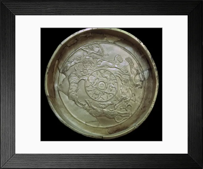 Framed Print : Syrian golden bowl from the temple of Baal Framed Print : Syrian golden bowl from the temple of Baal