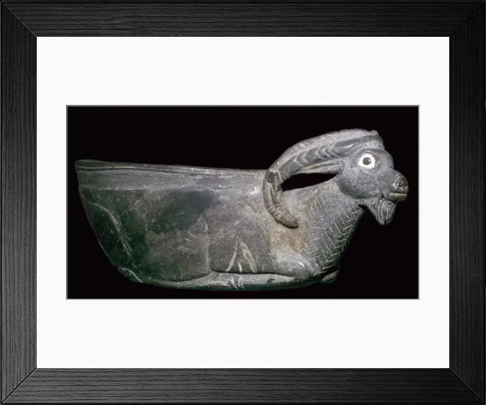 Framed Print : Persian cup in the form of a Mouflon Framed Print : Persian cup in the form of a Mouflon