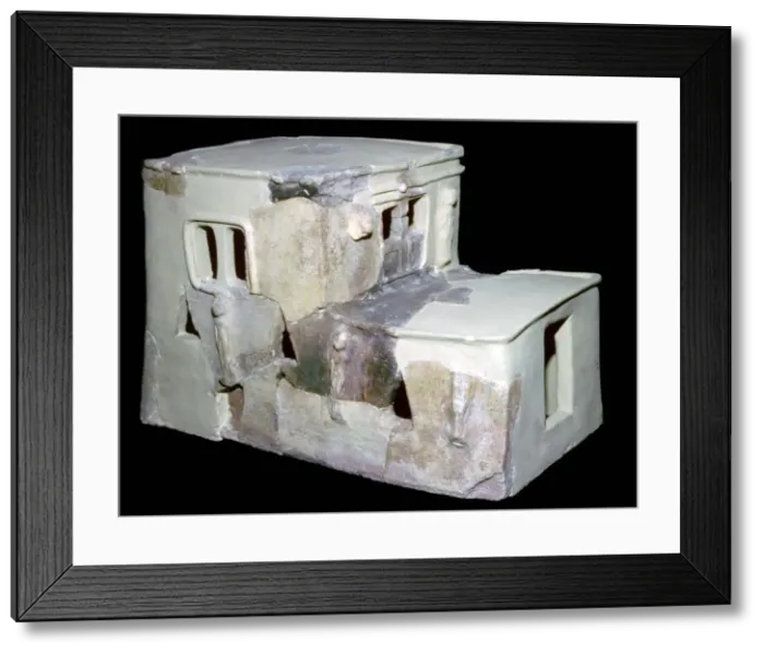 Framed Print : Bronze Age Syrian model of a house Framed Print : Bronze Age Syrian model of a house