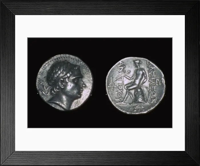 Framed Print : Silver four drachms of King Antiochus III Framed Print : Silver four drachms of King Antiochus III