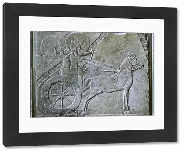Relief of an Assyrian Chariot