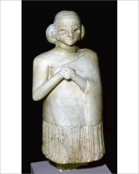 Gypsum statue of a woman