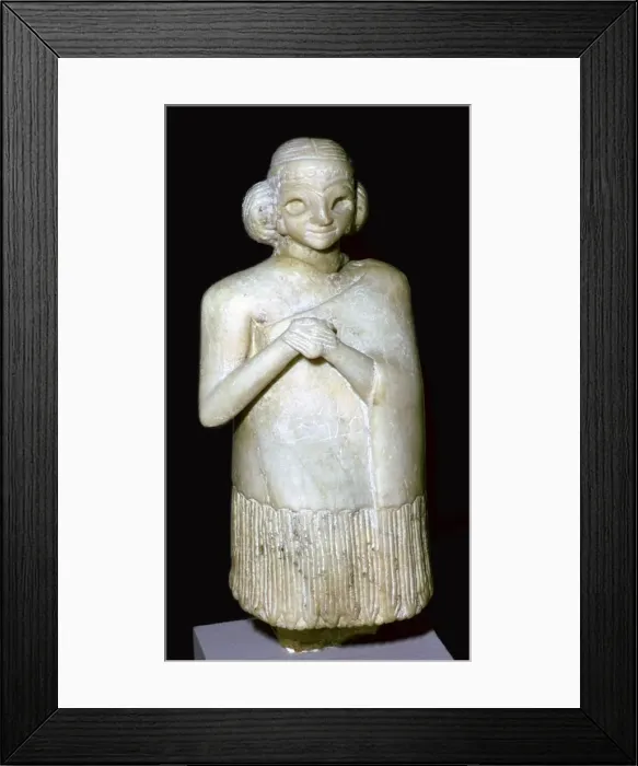 Framed Print : Gypsum statue of a woman Framed Print : Gypsum statue of a woman