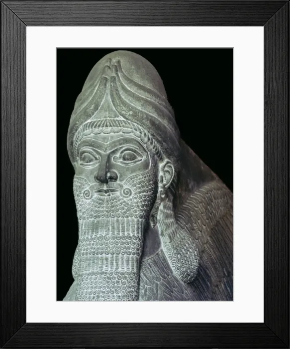 Framed Print : Assyrian Winged Bull detail Framed Print : Assyrian Winged Bull detail