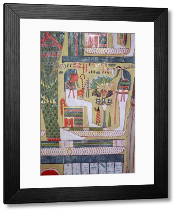 Framed Print : Detail of the inside of an Egyptian mummy-case, showing gods of the underworld Framed Print : Detail of the inside of an Egyptian mummy-case, showing gods of the underworld