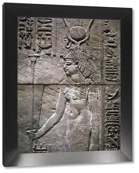 Egyptian relief of the goddess Isis