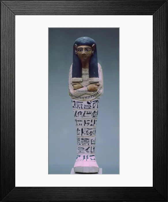 Framed Print : Egyptian Shabti figure Framed Print : Egyptian Shabti figure