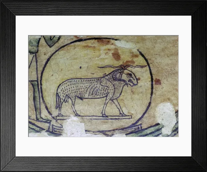 Framed Print : Egyptian painting of Amon as a Ram Framed Print : Egyptian painting of Amon as a Ram