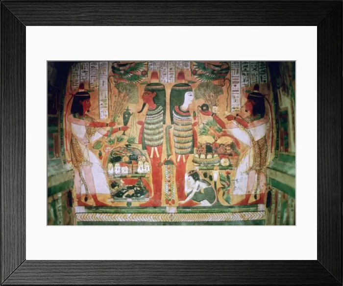 Framed Print : Egyptian painting inside a coffin Framed Print : Egyptian painting inside a coffin