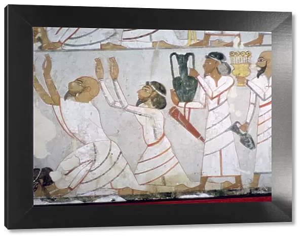 Egyptian wall-painting showing the presentation of tribute by Semitic envoys