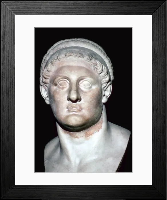 Framed Print : Bust of the Egyptian ruler Ptolemy I, 3rd century BC Framed Print : Bust of the Egyptian ruler Ptolemy I, 3rd century BC