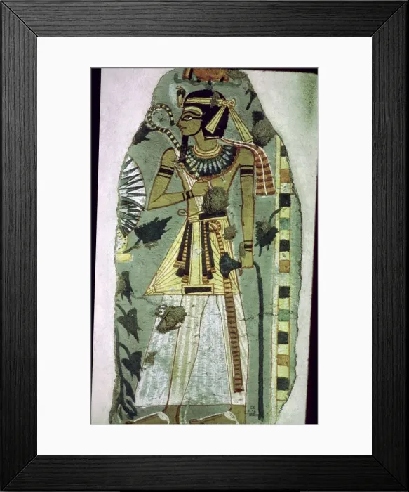 Framed Print : Egyptian wall-painting of Amenhotep I, 16th century BC Framed Print : Egyptian wall-painting of Amenhotep I, 16th century BC