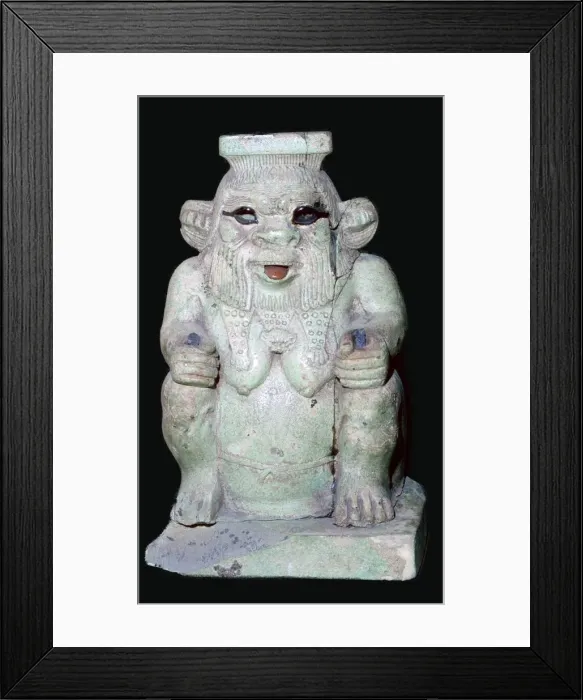 Framed Print : Egyptian statuette of Bes Framed Print : Egyptian statuette of Bes