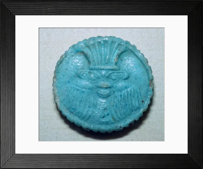 Framed Print : Egyptian faience amulet Framed Print : Egyptian faience amulet