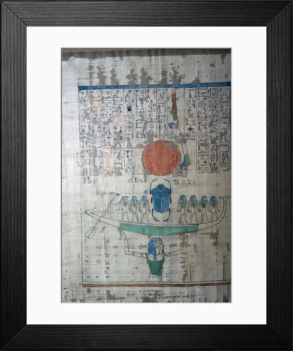 Framed Print : Image of the Egyptian creative myth from the Papyrus of Anhai Framed Print : Image of the Egyptian creative myth from the Papyrus of Anhai