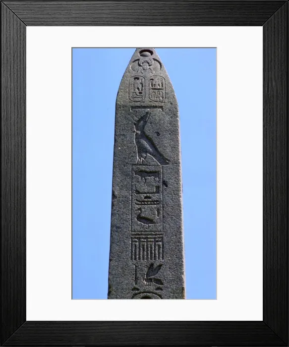 Framed Print : Detail of Egyptian obelisk Framed Print : Detail of Egyptian obelisk