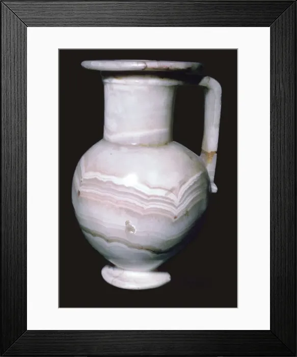 Framed Print : Egyptian Alabaster Jar Framed Print : Egyptian Alabaster Jar