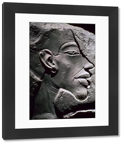 Relief showing the head of Akhenaten, 14th century BC