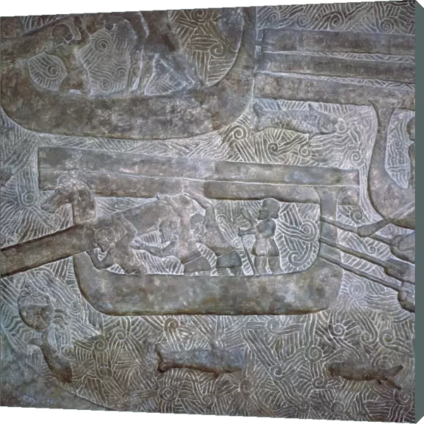 Assyrian relief of the transport of wood