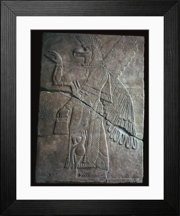 Framed Print : A protective Assyrian genie