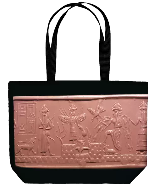 Akkadian cylinder-seal impression of the scribe Adda, 22nd century BC
