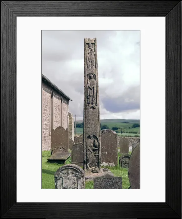 Framed Print : Bewcastle Anglo-Saxon Cross, 7th century Framed Print : Bewcastle Anglo-Saxon Cross, 7th century