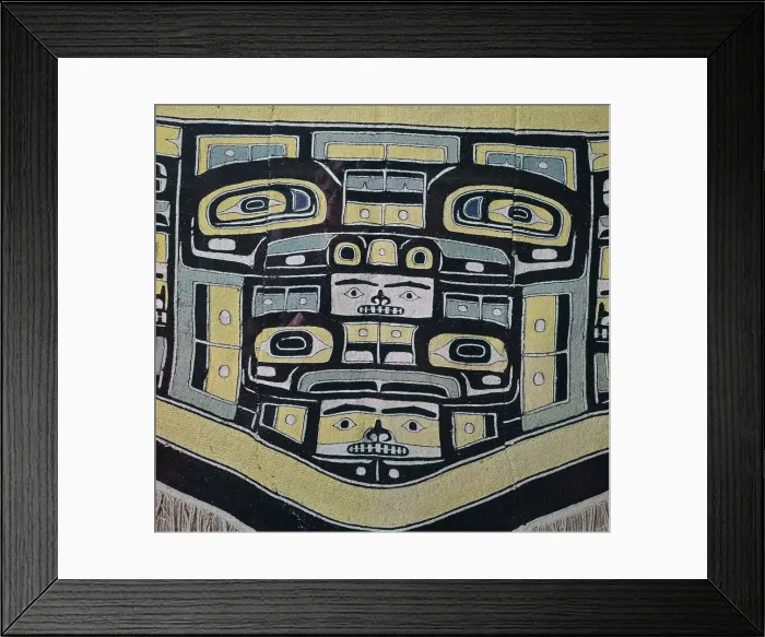 Framed Print : Tlingit Native American blanket Framed Print : Tlingit Native American blanket