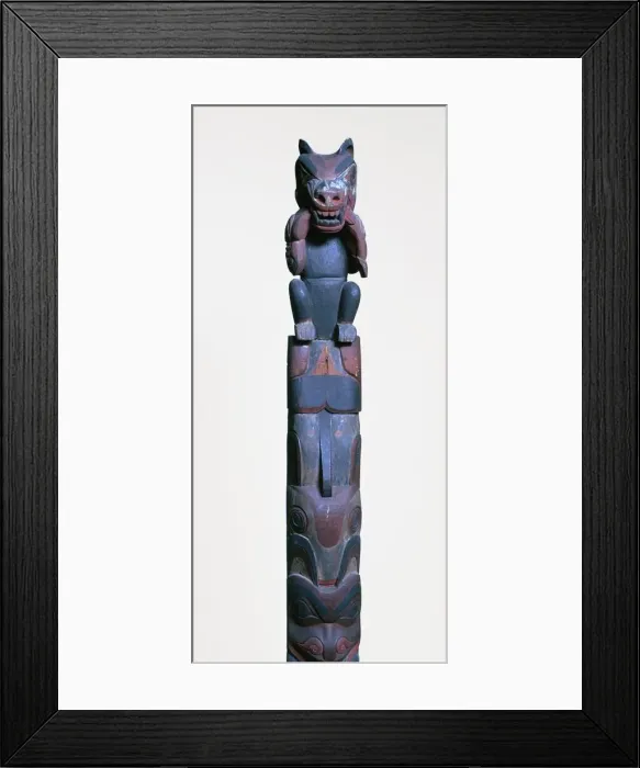 Framed Print : Heiltsuk nation totem post Framed Print : Heiltsuk nation totem post