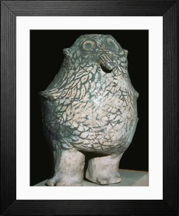 Framed Print : Zuni tribe water vessel in the form of an owl Framed Print : Zuni tribe water vessel in the form of an owl