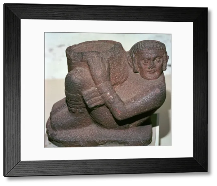 Framed Print : Mayan vessel in the shape of the rain-god Chac Mool Framed Print : Mayan vessel in the shape of the rain-god Chac Mool
